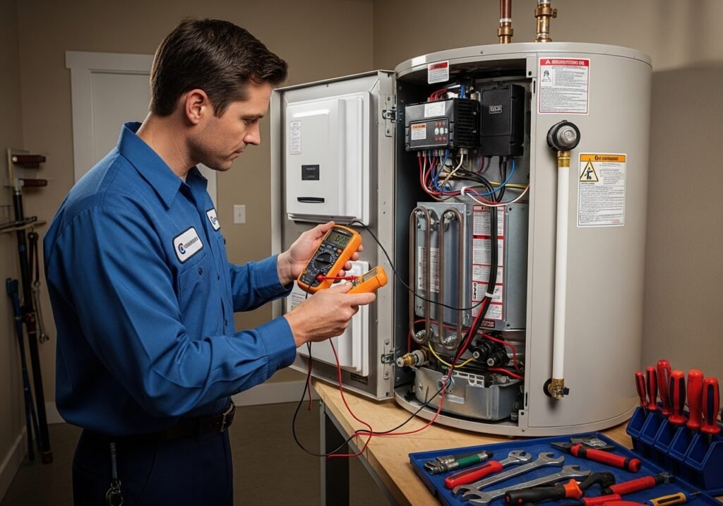 صيانة سخان مركزي